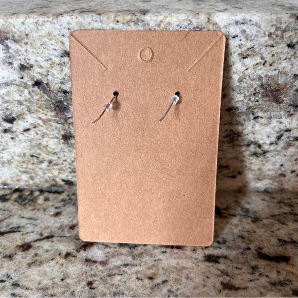 White Pumpkin Fall Polymer Clay Earrings - Picture 3 of 3